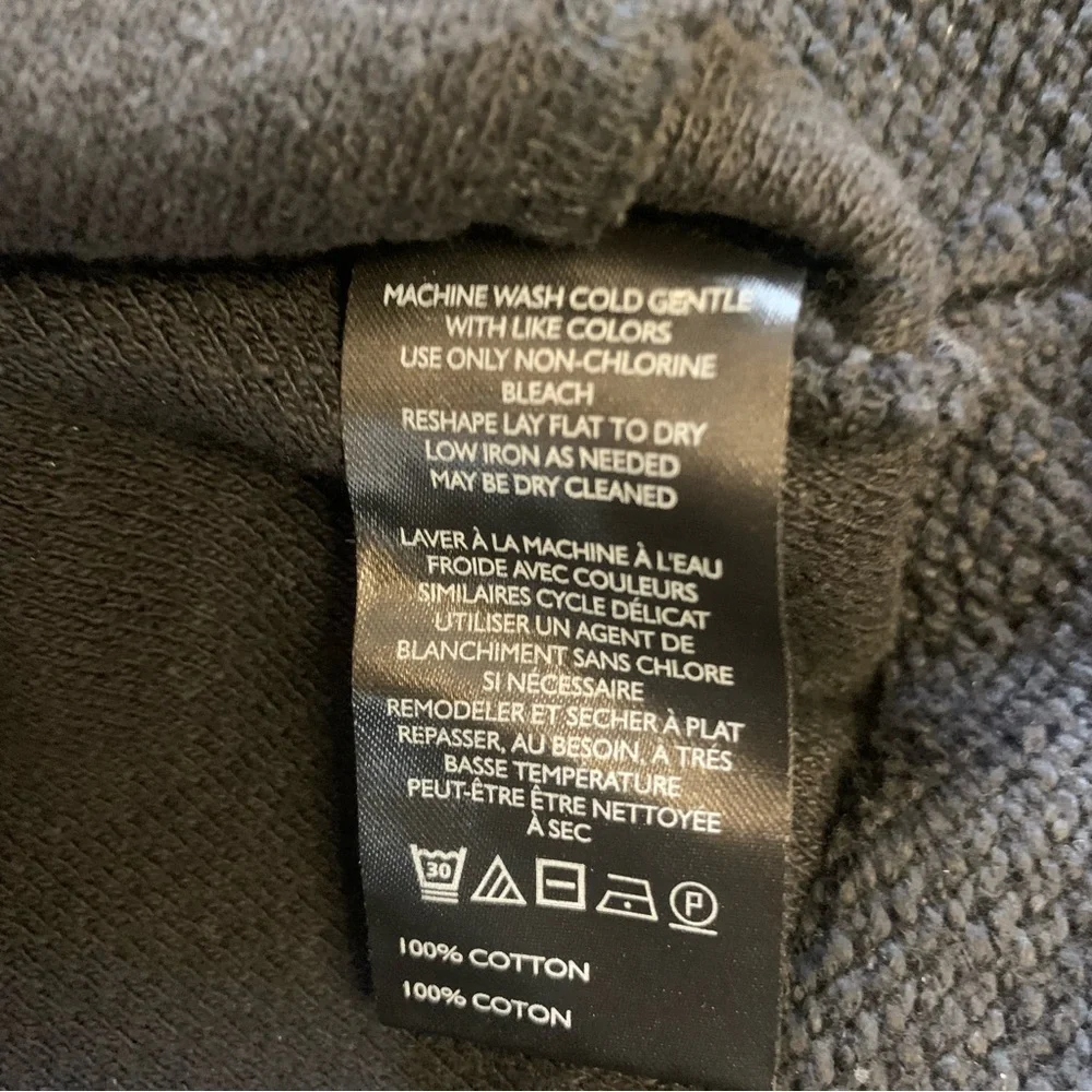 Anthropologie Maeve black knit blazer 100% Cotton Gold Button pockets Size Small - Picture 7 of 7